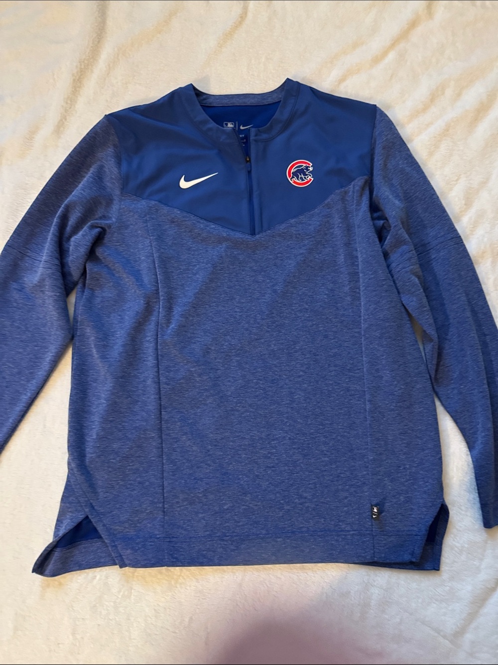 Nike Dri-FIT Chicago Cubs MLB Authentic Collection Pullover in Royal Blue